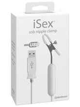Pipedream iSex Usb Rechargeable Vibrating Nipple Clamp Breast and Nipple Toys